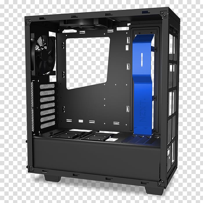 Computer Cases & Housings NZXT S340 Mid Tower Case ATX NZXT Elite Case, grommets for computer wires transparent background PNG clipart