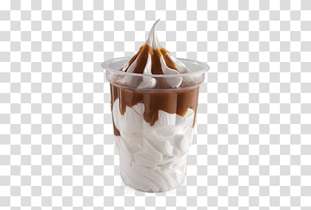 Sundae Dulce de leche McFlurry Ice cream McDonald's #1 Store Museum, ice cream transparent background PNG clipart