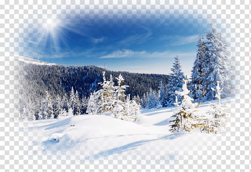 Desktop Winter Snow, natural landscape transparent background PNG clipart