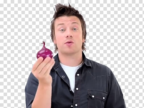 boy holding onion, Jamie Oliver Holding Onion transparent background PNG clipart