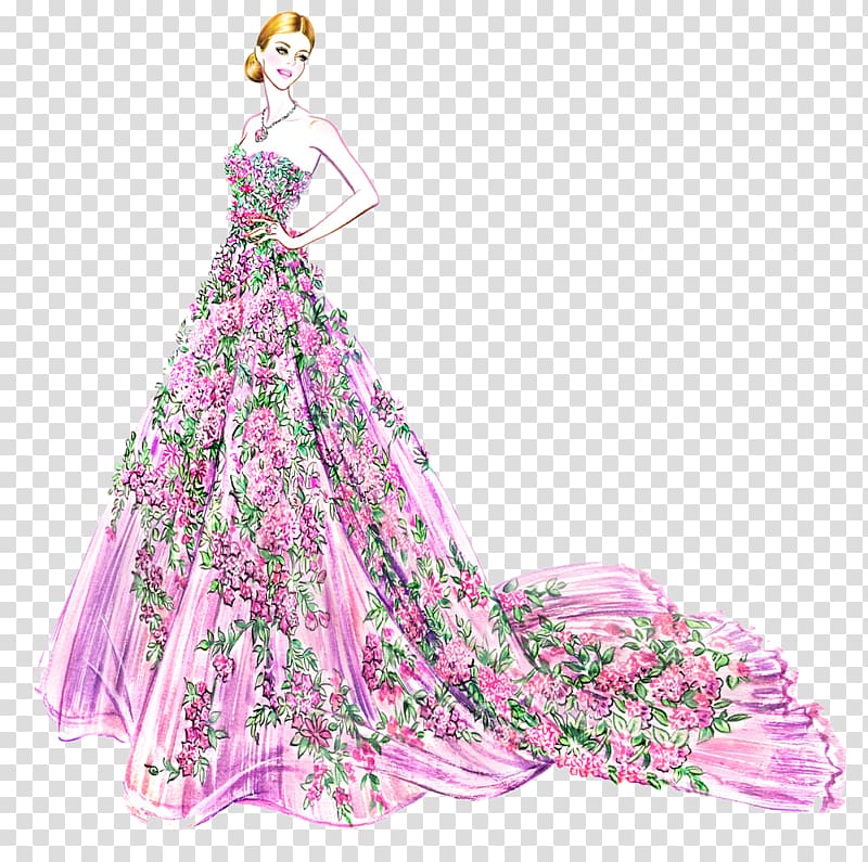 Flower Dress Drawing