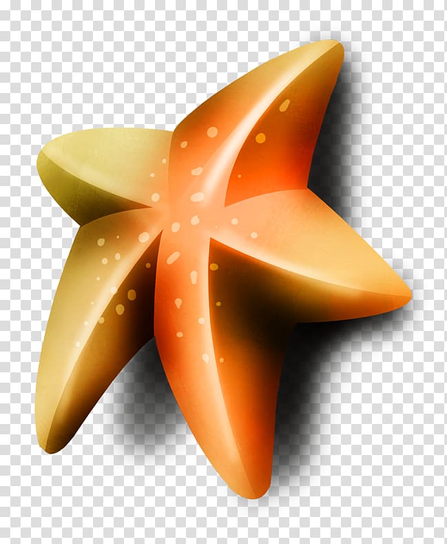 Orange Pentagram Five-pointed star, Orange five-pointed star transparent background PNG clipart