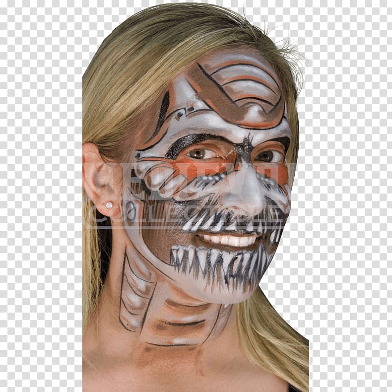 Cosmetics Face Cream Mask Prosthetic Makeup, makeup props transparent background PNG clipart