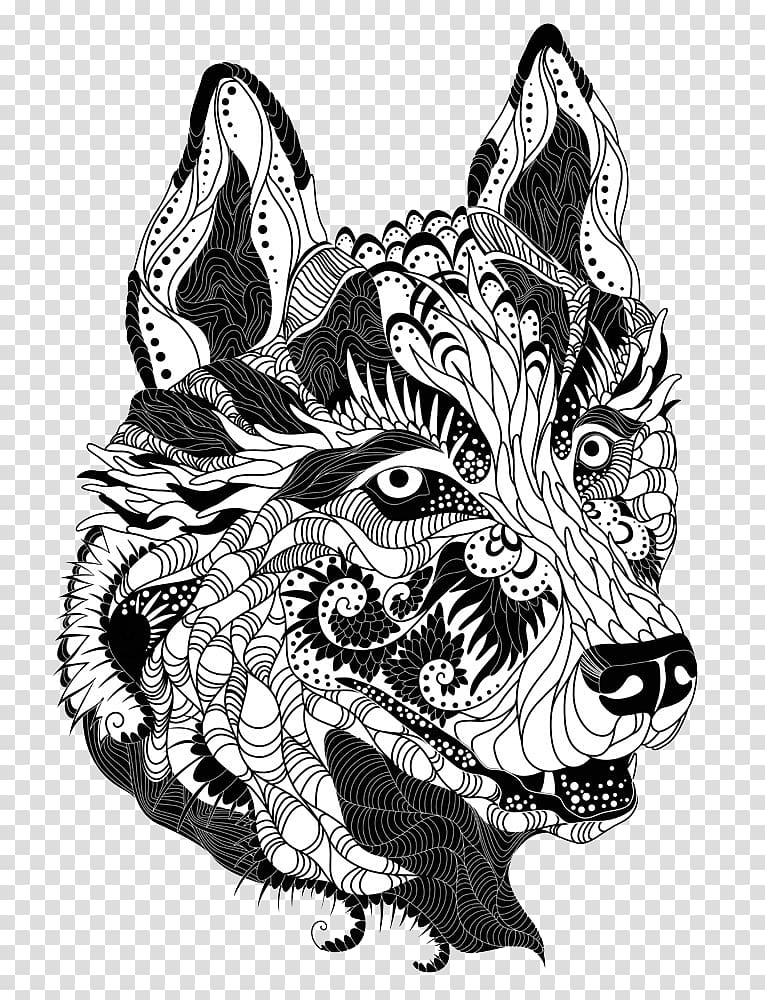 wolf avatar transparent background PNG clipart