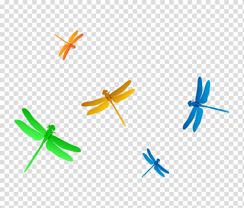 Dragonfly Euclidean , Hand colored dragonfly fly gradient transparent background PNG clipart