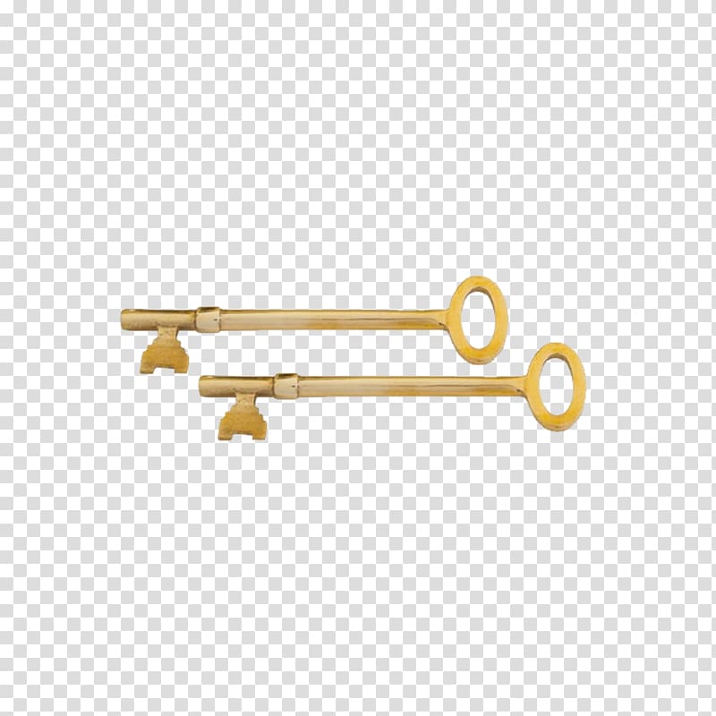 Brass Rim lock Latch Door handle, Brass transparent background PNG clipart