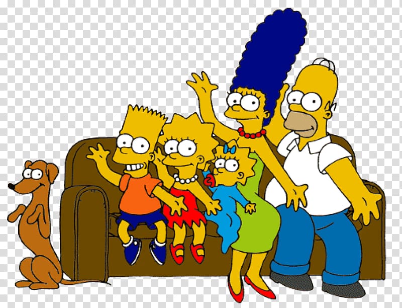 Homer Simpson Bart Simpson Marge Simpson Lisa Simpson Maggie Simpson, simpsons transparent background PNG clipart