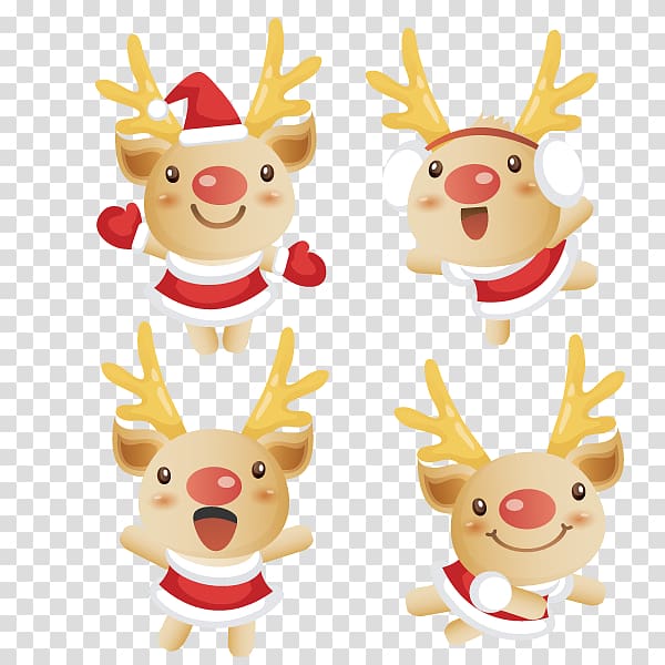 Rudolph Reindeer Santa Claus Christmas Facebook, reindeer transparent background PNG clipart