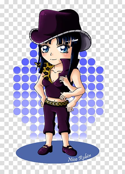 Nico Robin Monkey D. Luffy One Piece Chibi Anime, robin chibi transparent background PNG clipart
