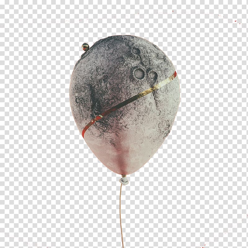 Cinema 4D Octane Render Surrealism Graphic design, Moon Balloon transparent background PNG clipart