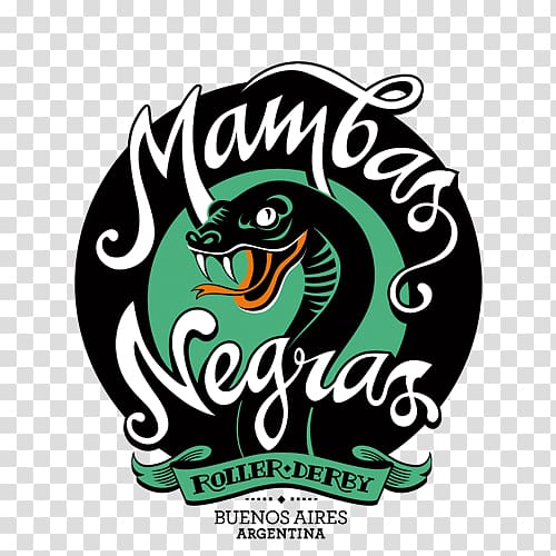 2×4 Roller Derby Logo Black mamba Argentina, buenos aires transparent background PNG clipart