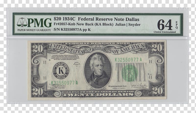 United States twenty-dollar bill Federal Reserve Note United States one-dollar bill United States Dollar Banknote, banknote transparent background PNG clipart