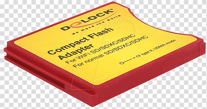 CompactFlash Secure Digital Flash Memory Cards Adapter SDHC, Memory Card Reader transparent background PNG clipart