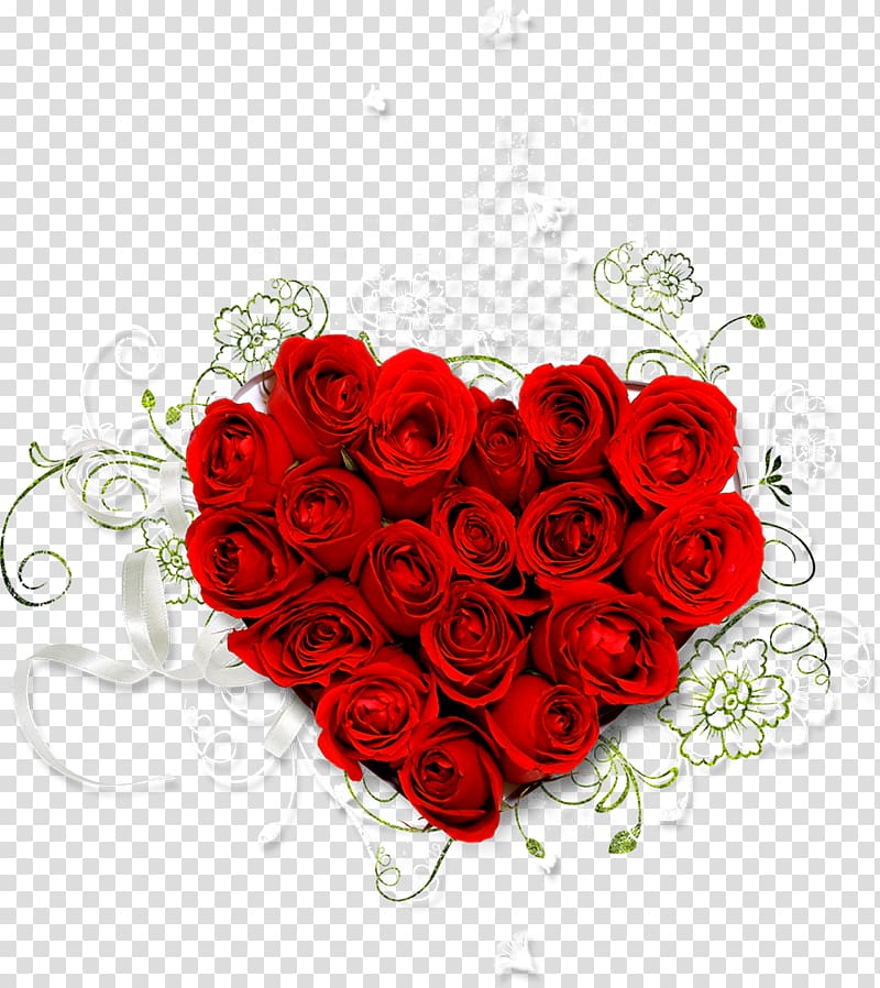 Rose Flower bouquet Heart , sweet 16 transparent background PNG clipart