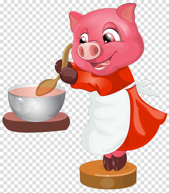 Drawing , Cook pig transparent background PNG clipart