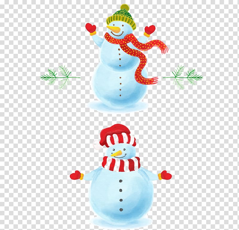 Snowman Illustration, Hand drawn snowman transparent background PNG clipart