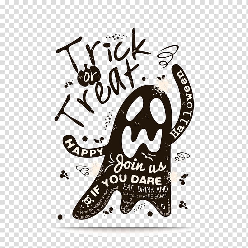 Halloween Trick-or-treating Ghost Illustration, Halloween devil transparent background PNG clipart
