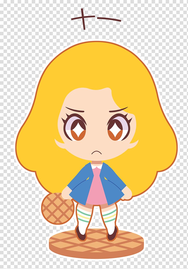 Eleven Chibi Fan art , Millie Bobby Brown transparent background PNG clipart