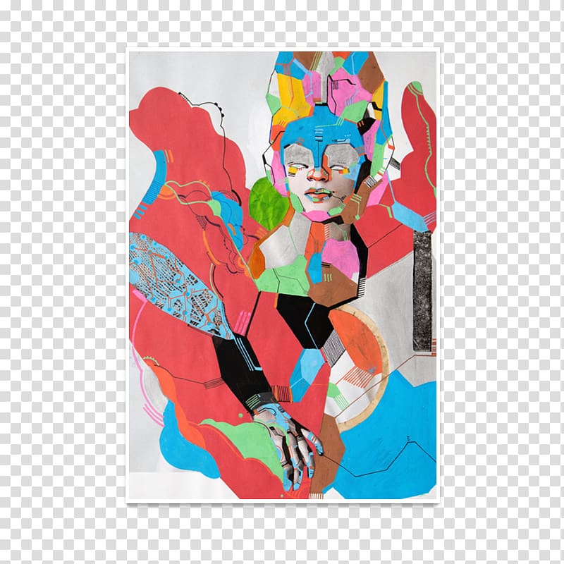 Modern art Discwoman Mixcloud Acrylic paint Disc jockey, others transparent background PNG clipart