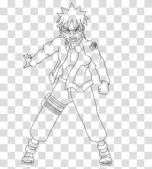 Finger Line art Cartoon Character Sketch, lineart naruto transparent background PNG clipart thumbnail