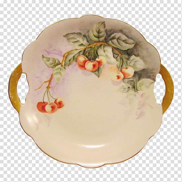 Platter Saucer Porcelain Plate Tableware, hand-painted cake transparent background PNG clipart