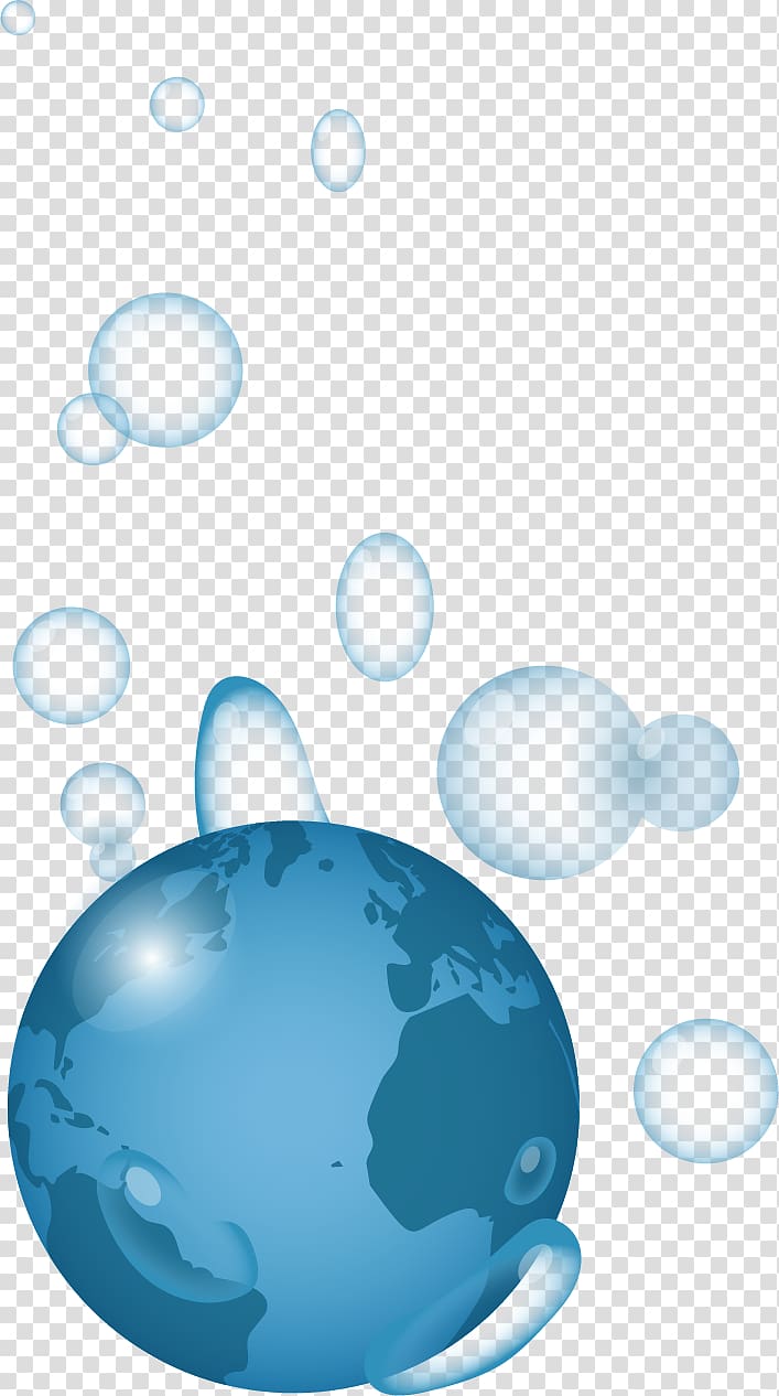 Earth Blue Euclidean , hand-drawn Blue Earth transparent background PNG clipart