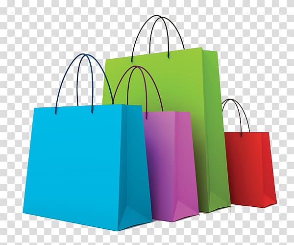 Shopping bag , Shopping Free , four assorted-color paper bags transparent background PNG clipart