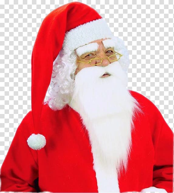 Santa Claus Christmas Beard Disguise Eyebrow, santa claus transparent background PNG clipart