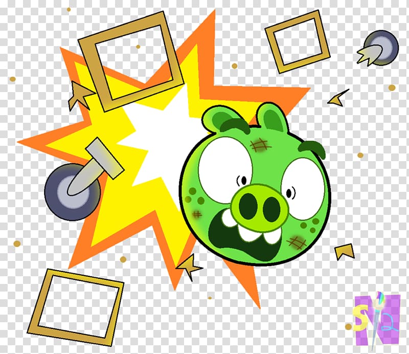 Bad Piggies YouTube Fan art, explosion moment transparent background PNG clipart