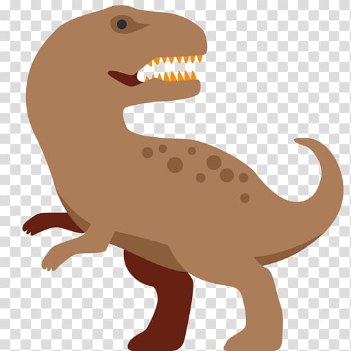 Tyrannosaurus Reptile Brachiosaurus Emoji Dinosaur, Emoji transparent background PNG clipart
