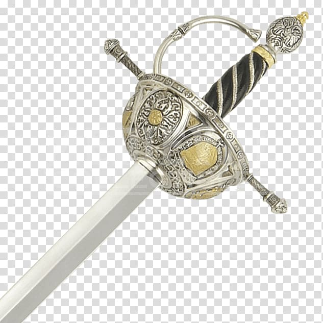 Types of swords Rapier Excalibur Conquistador, spiderman transparent background PNG clipart