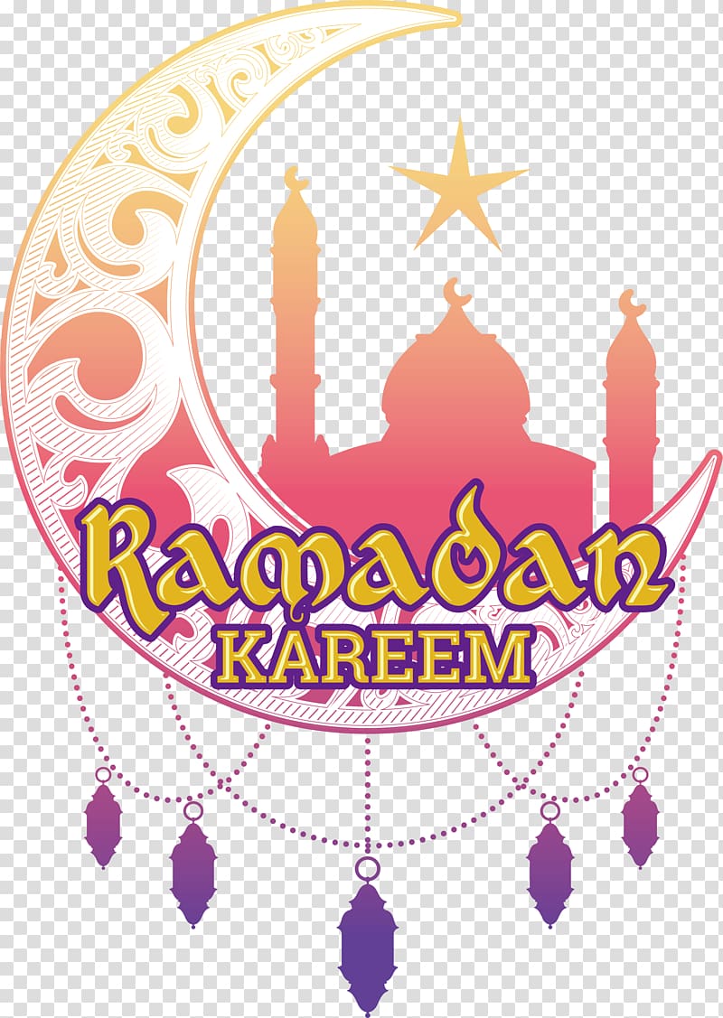 White half moon , Islam Ramadan Icon, Ramadan cartoon moon label ...