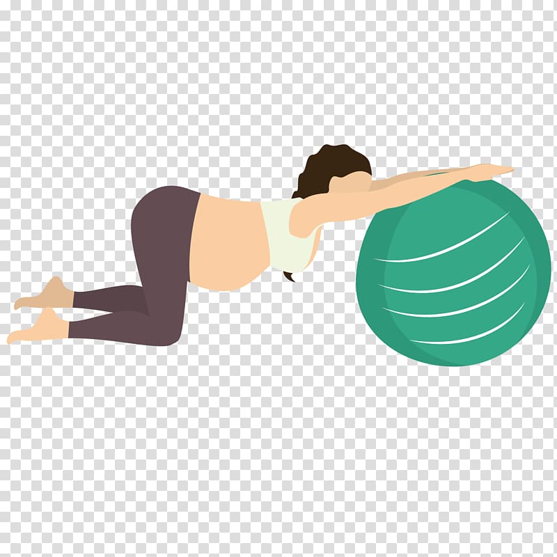 Physical exercise Yoga Pregnancy Illustration, Sports pregnant women transparent background PNG clipart