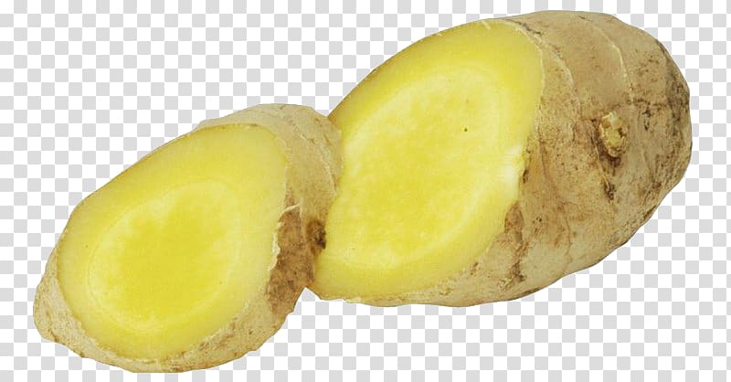 Ginger Hot pot Disease Scar Yukon Gold potato, Fresh ginger slices transparent background PNG clipart