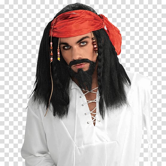 Wig Halloween costume Piracy Kerchief, Hat transparent background PNG clipart