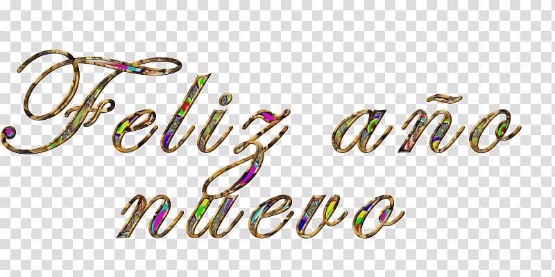 Feliz ano nuevo text, Feliz Año Nuevo transparent background PNG clipart