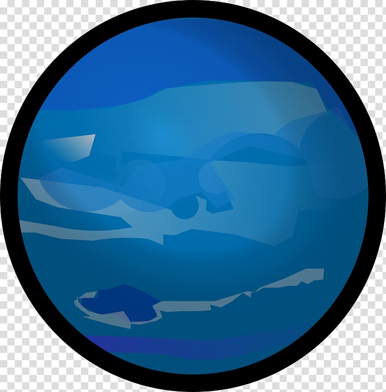 Earth Neptune Planet , blue border transparent background PNG clipart