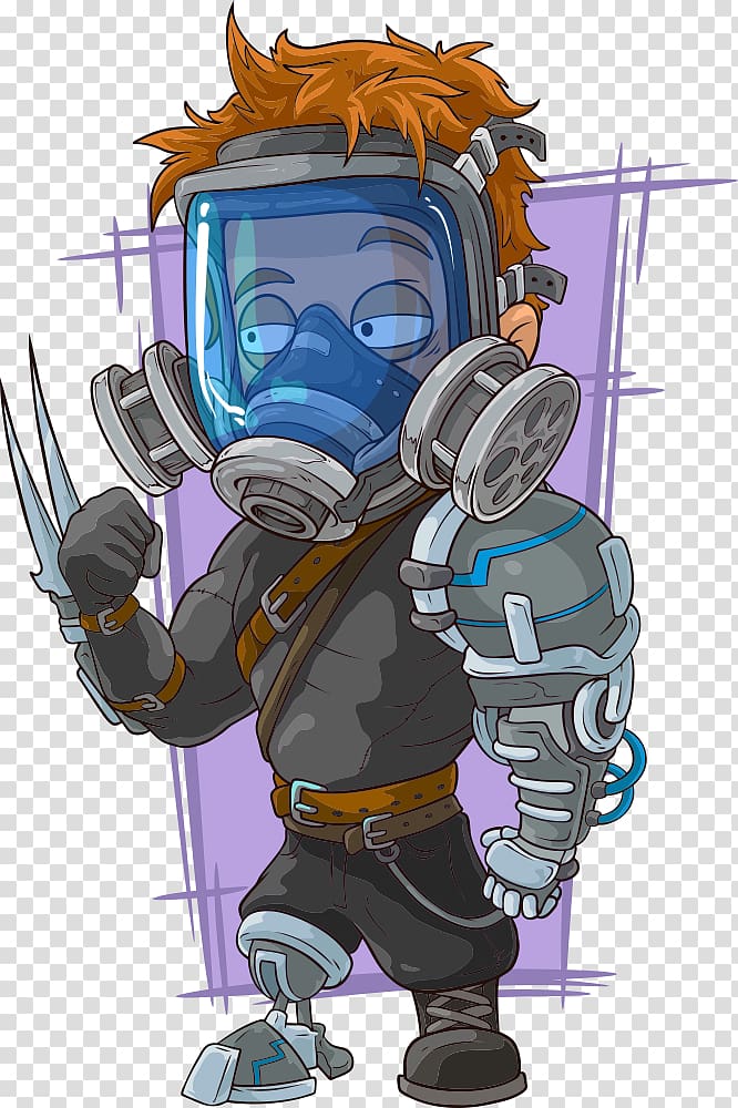 Cartoon illustration Illustration, cyborg man transparent background PNG clipart