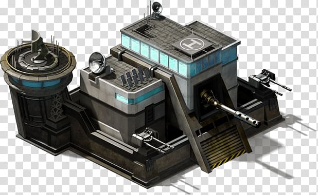 Gray And Black Concrete Building With Turrets Illustration Mobile Strike Gun Transparent Background Png Clipart Hiclipart - roblox galaxy official wiki turrets