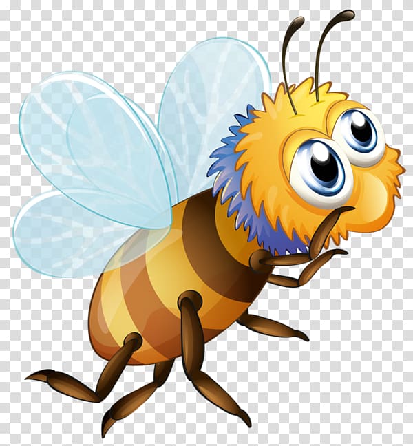 Bee Caramel corn graphics illustration , baume de l\'abeille transparent background PNG clipart