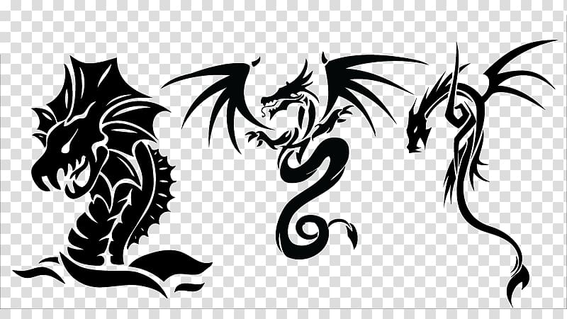 Tattoo , Rune dragon logo transparent background PNG clipart