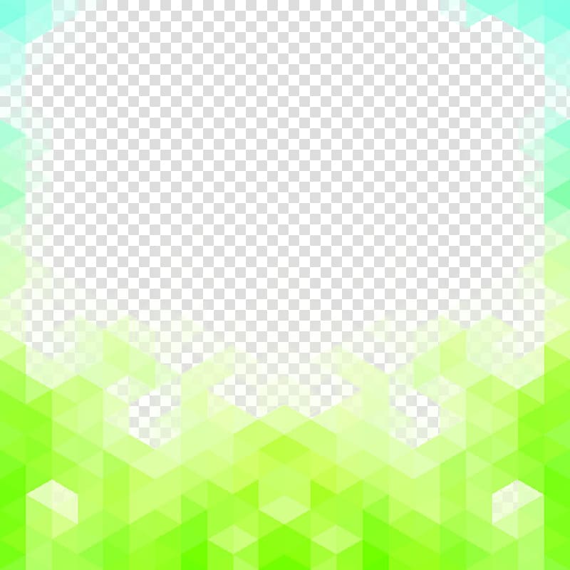 teak and blue illustration, Green Mosaic, Irregular diamond gradient border transparent background PNG clipart