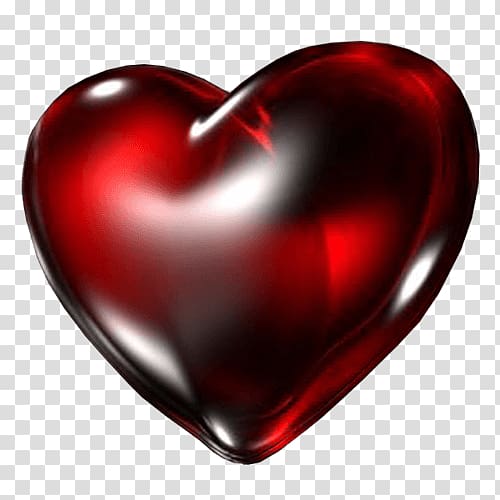 red heart illustration, Heart , Dark Heart transparent background PNG clipart