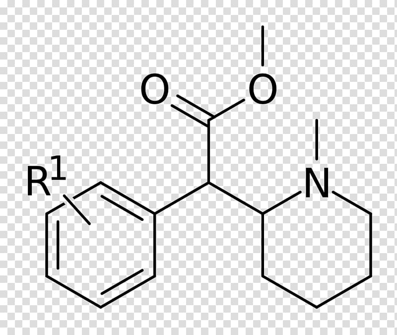 Methylphenidate Trihexyphenidyl Chemical structure Chemical substance Molecule, science transparent background PNG clipart