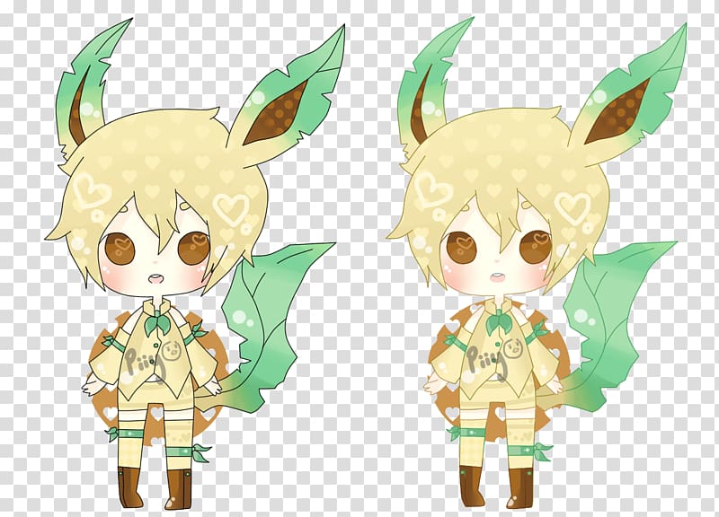 Leafeon Moe anthropomorphism evolutionary line of Eevee Pokémon Legendary creature, others transparent background PNG clipart