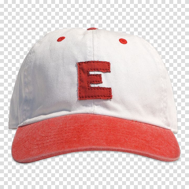 Baseball cap Headgear Hat Red, letter e transparent background PNG clipart