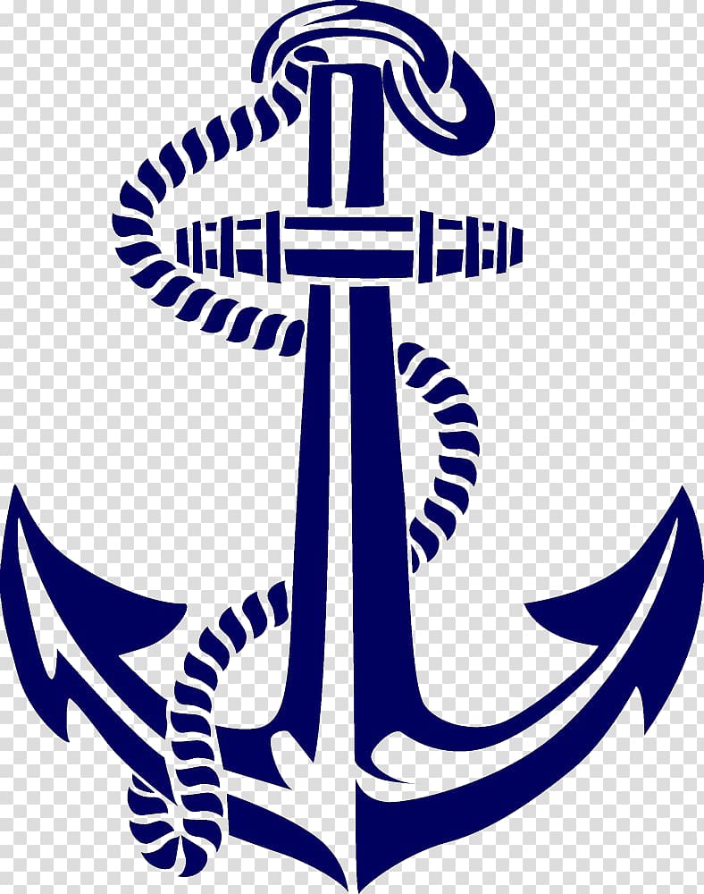 blue anchor logo, Anchor , Hand painted boat spear transparent background PNG clipart