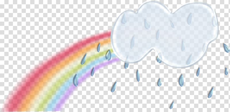 Rainbow Cloud iridescence, Rainbow clouds transparent background PNG clipart