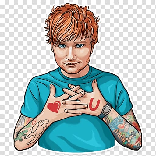 Ed Sheeran Sticker Telegram Rapper, ed transparent background PNG