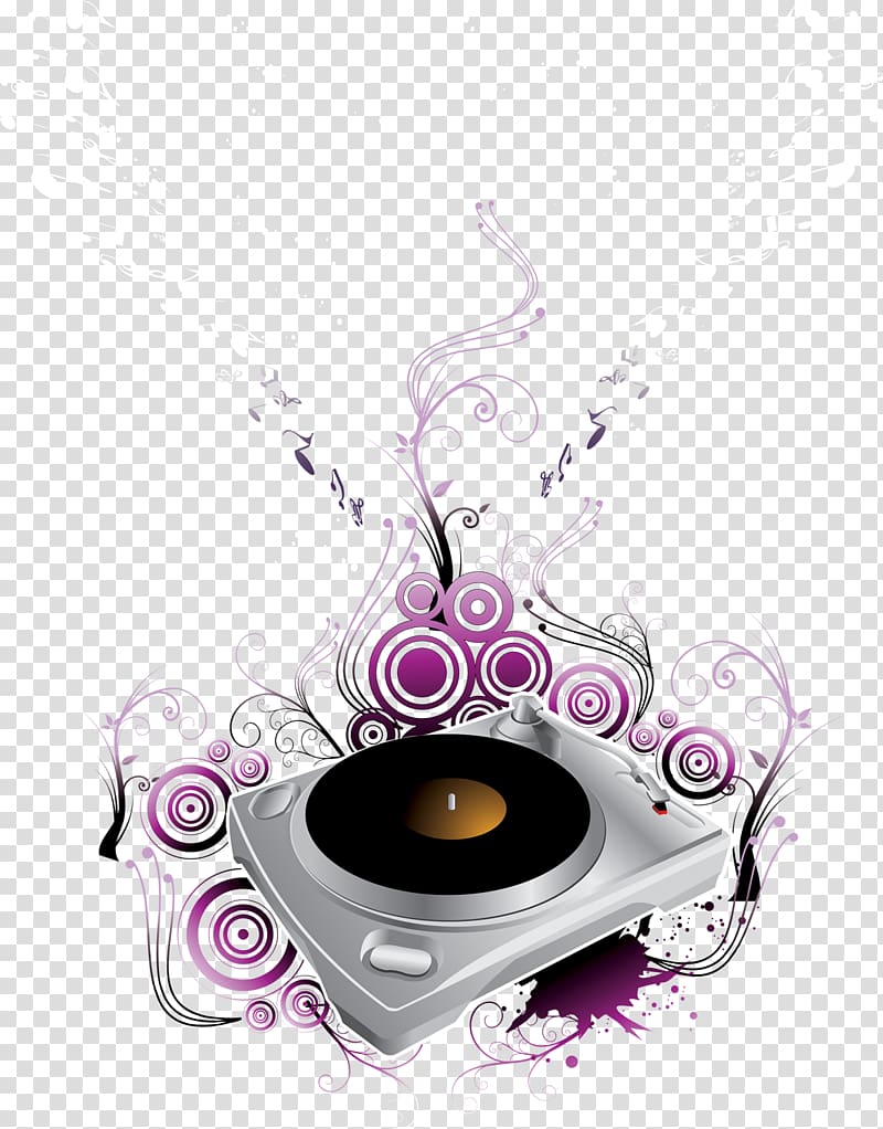 Disc jockey Music, Music CD player transparent background PNG clipart